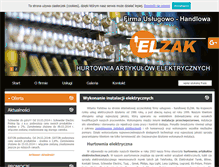 Tablet Screenshot of elzak.pl